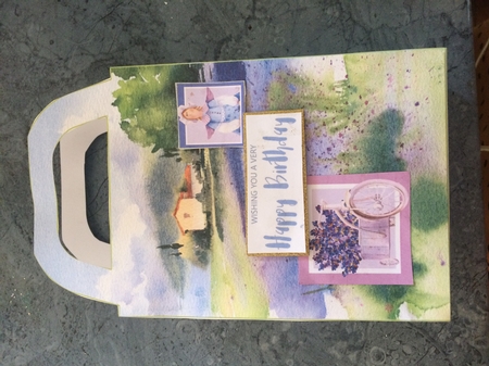 Lavender scene gift bag 2 by Lois Robinson