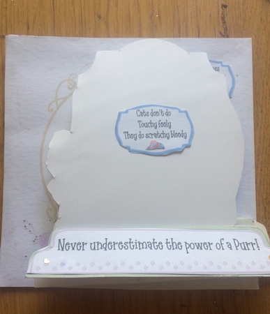Do It with Cat-itude 1 Shaped 6x6 Card & Envelope Kit by Lois Robinson
