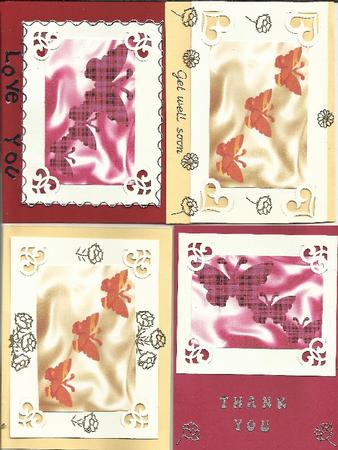 Butterflys on Satin by Lola Kay Strong