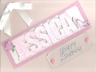 Jessica Word Name with Rose and Shoe Dl by Lola Kay Strong