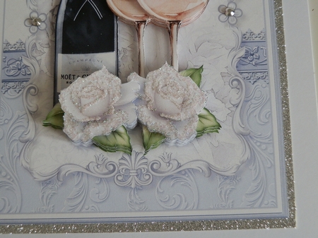 CHAMPAGNE CELEBRATIONS SET 2 A5 Decoupage & Insert Bumper Kit  by Lorna Quinney