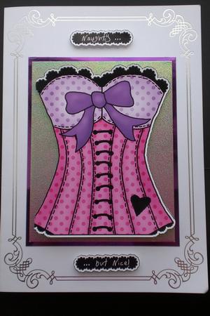 Ohh La La!! Shaped Card by Lorna Quinney