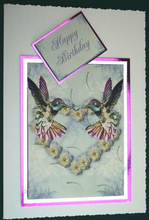 Love Birds Corner Wavey Stacker by Lorraine Reed