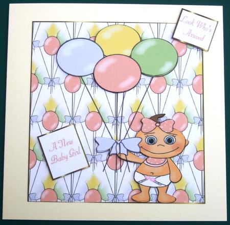 Baby Balloons Girl by Lorraine Reed