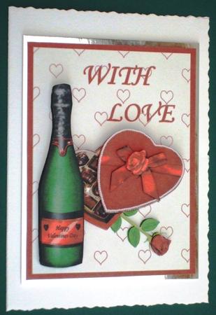 Chocs N Champagne-decoupage by Lorraine Reed