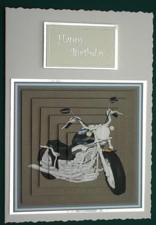 Harley Motorbike Pyramid by Lorraine Reed