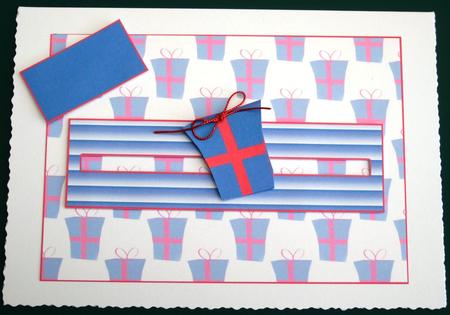 Present Penny Slider Christmas Birthdays Etc -  by Lorraine Reed