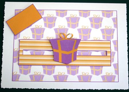Present Penny Slider Christmas Birthdays Etc -  by Lorraine Reed