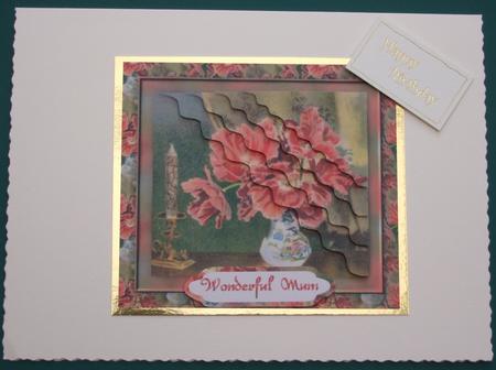 Poppies Wavy Corner Stacker by Lorraine Reed