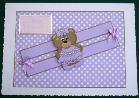 Super Cute Ballerina Teddy Penny Slider by Lorraine Reed