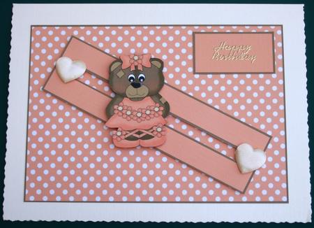 Super Cute Ballerina Teddy Penny Slider by Lorraine Reed