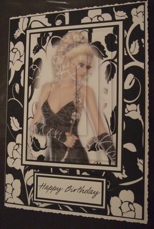 Beautiful Lady Pyramid Card Front Kit by Lorraine Reed