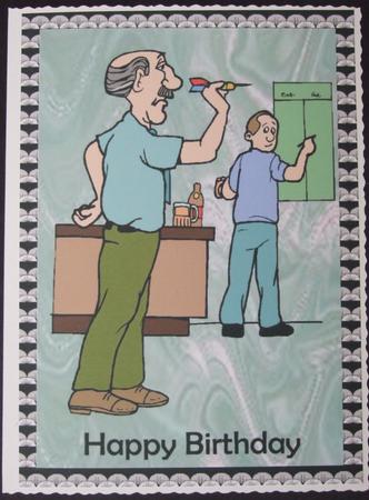 Darts Players Birthday by Lorraine Reed