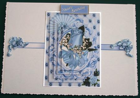 Pretty in Blue, Pyramids by Lorraine Reed