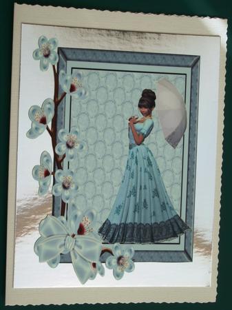A4 Floral Framed Elegance by Lorraine Reed