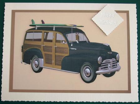 Classic Car in Frame by Lorraine Reed