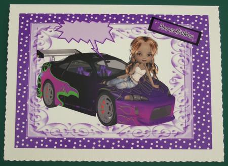 Great Wheels!, Customized Car A4 Topper by Lorraine Reed