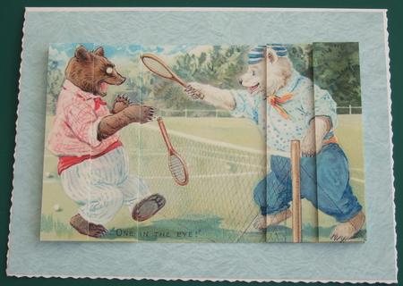 Anyone for Tennis Side Stacker by Lorraine Reed