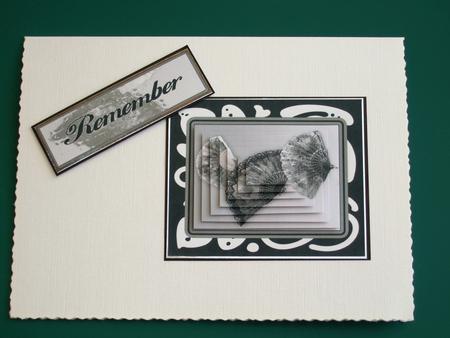 Remember Japenese Fans Black and White by Lorraine Reed