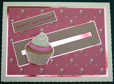 Pink Cupcake Penny Slider by Lorraine Reed