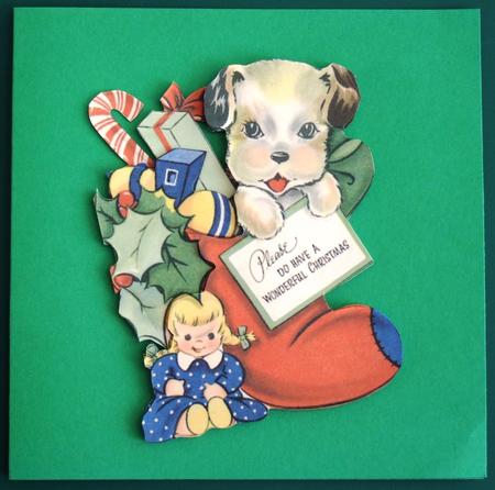 Puppy in the Christmas Stocking by Lorraine Reed