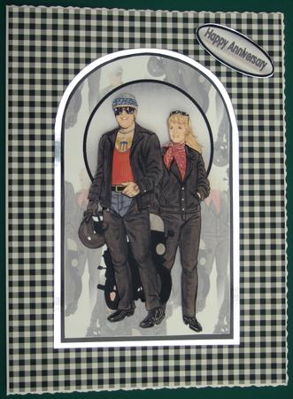 Biker Couple by Lorraine Reed