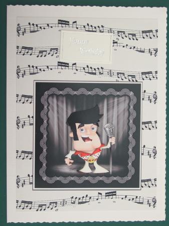 Musical Back Ground Black and White by Lorraine Reed