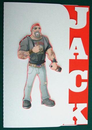 Jack Edged Card by Lorraine Reed