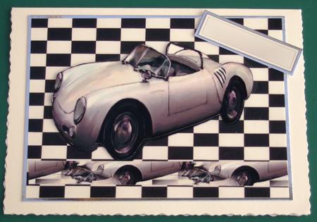 Vintage Silver Car by Lorraine Reed