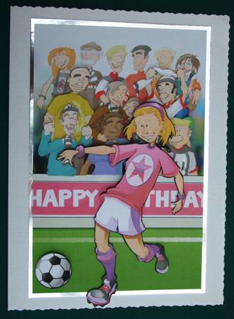 Football Lady Pink Kit. by Lorraine Reed