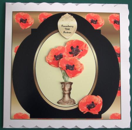 In Remembrance 8 x 8 Sympathy Card Front by Lorraine Reed