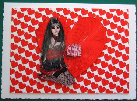Valentine Card Front by Lorraine Reed