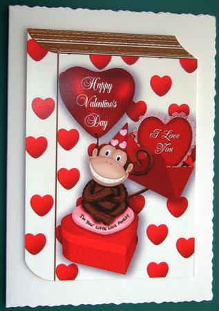 I'm Your Little Love Monkey on a Book A4 by Lorraine Reed