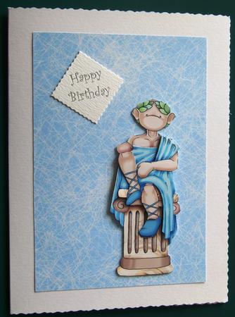 Seated Toga Doodles Large Image by Lorraine Reed