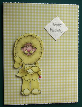 Teddy Lion Doodles Large Image by Lorraine Reed