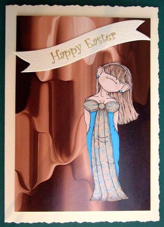 Dripping Paint Backing Paper - Chocolate by Lorraine Reed