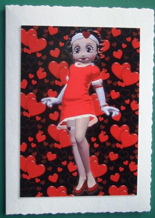 Super Cute Betsy, Valentine A4 Topper by Lorraine Reed