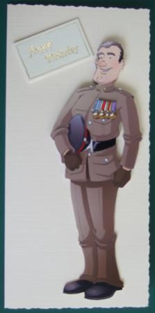Passing Out Parade Army Dude Decoupage Sheet by Lorraine Reed
