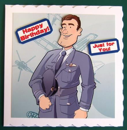 Raf Dude 8x8 Quick Card by Lorraine Reed