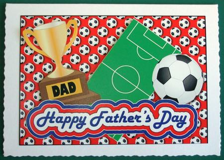 Footie Mad Dad (red) by Lorraine Reed