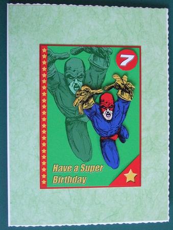 Superhero 2 (green) - A5 by Lorraine Reed