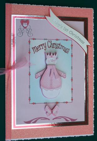 Snow Girl Card Front by Lorraine Reed