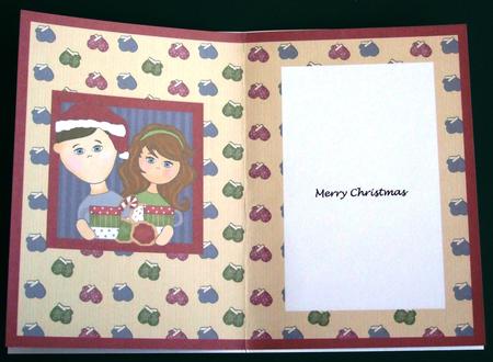 Special Christmas Couple Card Insert 1 by Lorraine Reed