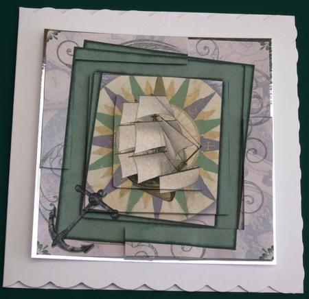 Tall Ship 6 Inch Corner Stack and Pyramid by Lorraine Reed