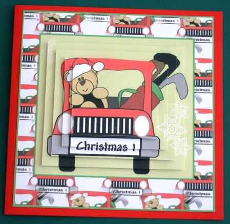 Golf Buggy Card Font and Layers by Lorraine Reed