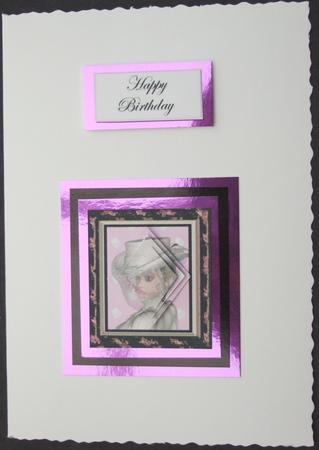 Classy Lady Birthday Pyramid by Lorraine Reed