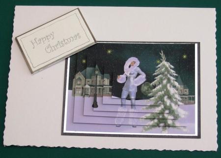 Winter Scene Pyramid by Lorraine Reed