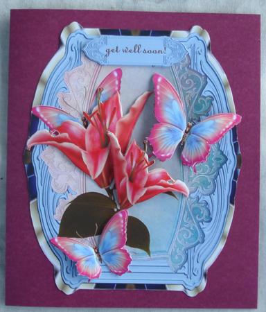 Butterflie Beauty Happy Birthday by Lorraine Wilson