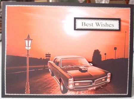 Muscle Gto Classic Car Decoupage by Lorraine Wilson