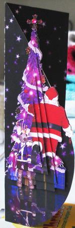 A Fun But Different Santa Christmas Tear Drop Card by Lorraine Wilson